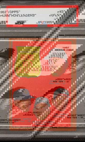 1962 Topps AL Home Run Leaders #53 PSA 4 [BL-1C.45]