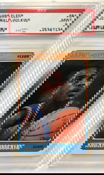 1988 Fleer Gerald Wilkins PSA 9 #84