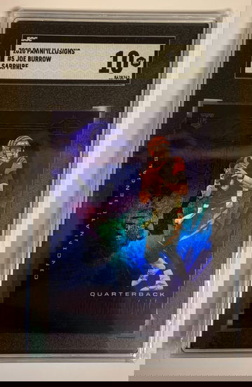 2020 Panini Illusions JOE BURROW Blue Sapphire Parallel Rookie SGC 10 GEM MINT