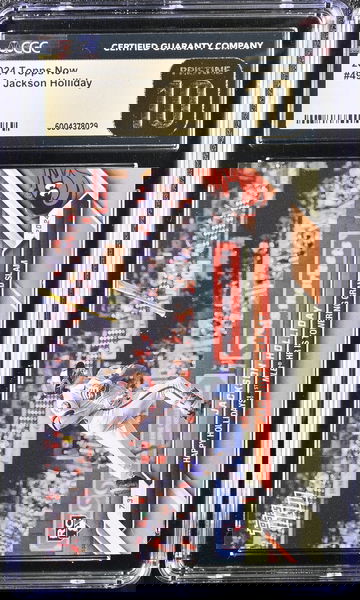 2024 TOPPS JACKSON HOLLIDAY #498 Rookie Gold Label Pristine CGC 10