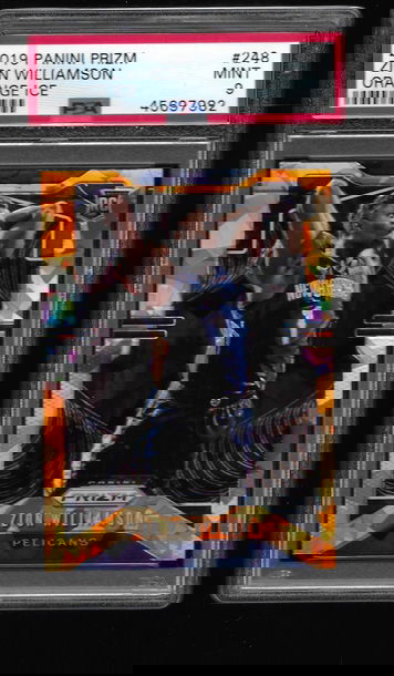 2019 Panini Prizm Zion Williamson Orange Ice