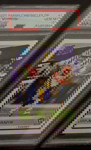 2020 chronicles draft picks donruss rated rookie joe burrow psa 10