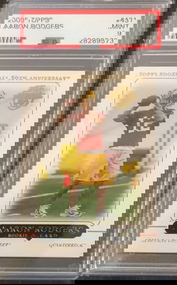 Aaron Rodgers 2005 Topps Rookie #431 PSA 9