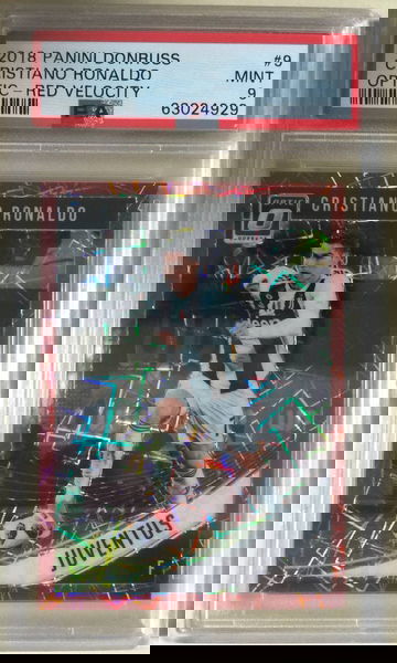 2018-19 Donruss Optic Cristiano Ronaldo Red Velocity #45/50 PSA 9 Mint