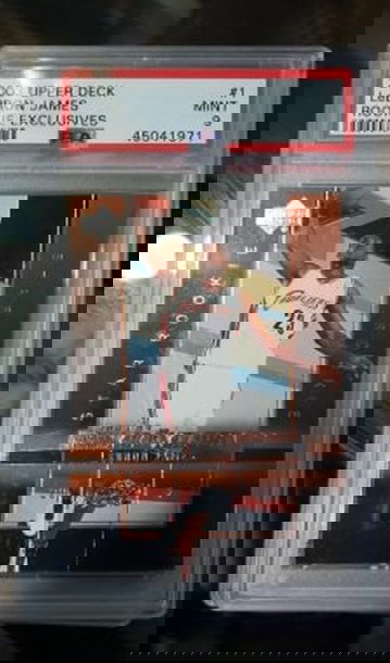 2003 UD Rookie Exclusives Lebron James PSA 9