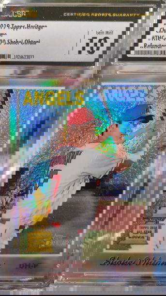 2019 Topps heritage Shohei Ohtani chrome refractor