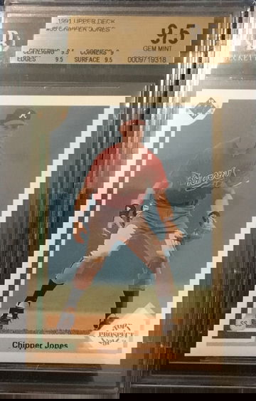 1991 Upper Deck Chipper Jones BGS 9.5 Rookie 