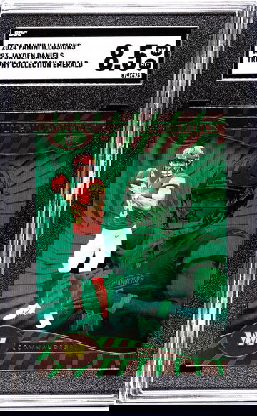 2024 Panini Illusions #93 Jayden Daniels Trophy Collection Emerald SGC 8.5