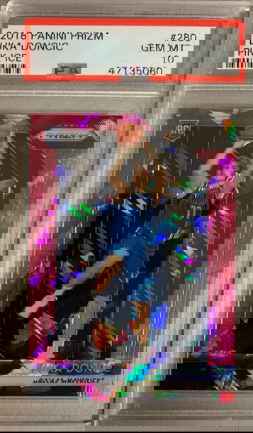 LUKA DONCIC 2018 PINK ICE PRIZM ROOKIE PSA 10 GEM MINT