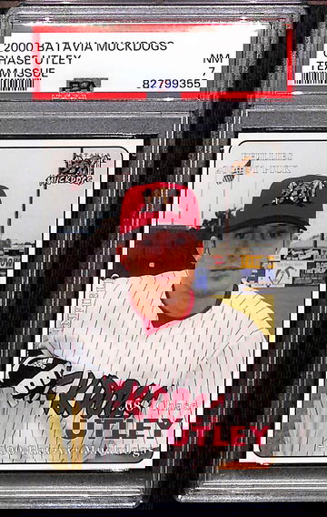 2000 Batavia Muckdogs Chase Utley PSA 7