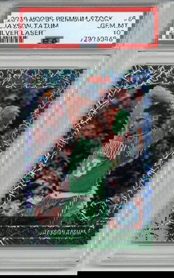 2019 PANINI HOOPS PREMIUM STOCK SILVER LASER #6 JAYSON TATUM CELTICS PSA 10 RARE