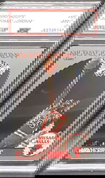 1990-91 NBA Hoops #65 Michael Jordan PSA 9 MINT