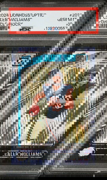 2024 Donruss Optic #201 Caleb Williams Rated Rookie PSA 10