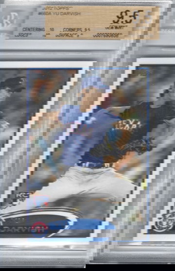 2012 Topps Yu Darvish BGS 9.5 Gem Mint