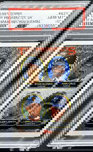 1993 Topps FLORIDA MARLINS INAGURAL RYAN KLESKO #423 PSA 10! BRAVES! POP 3!