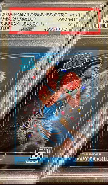 2018 Donruss Optic Hamidou Diallo Fast Break Black 1/1