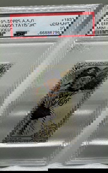 2019 TOPPS ALLEN & GINTER #183 FERNANDO TATIS JR. MINI GOLD RC PSA 10 A&G