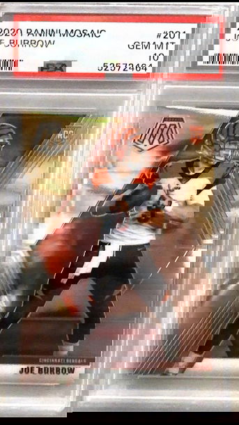 2020 Joe Burrow Mosaic Base PSA 10