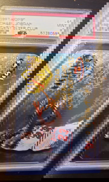 1997 HOOPS FREQUENT FLYER CLUB MICHAEL JORDAN PSA 9