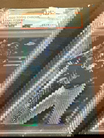 Luis Robert 2020 Topps Chrome Refractor RC PSA 8 White Sox