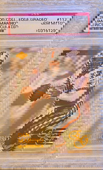 2000 Collector's Edge Graded Dan Marino Uncirculated PSA 10 Gem M