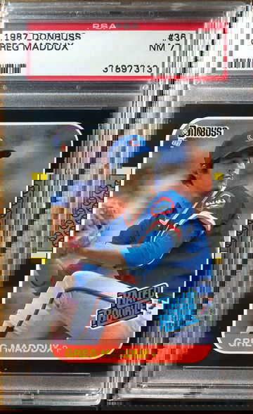 1987 Donruss Greg Maddux PSA 7