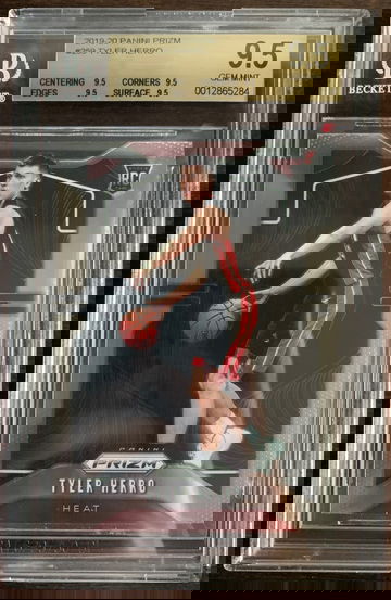 2019-20 Panini Prizm Tyler Herro RC #259 BGS 9.5 True Gem Mint Heat