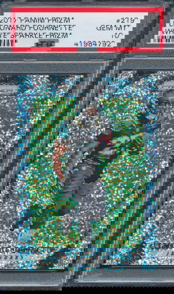 Prizm Leonard Fournette White Sparkle SP PSA 10