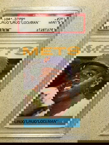 1964 Topps #251 Choo Choo Coleman PSA 9 MINT METS