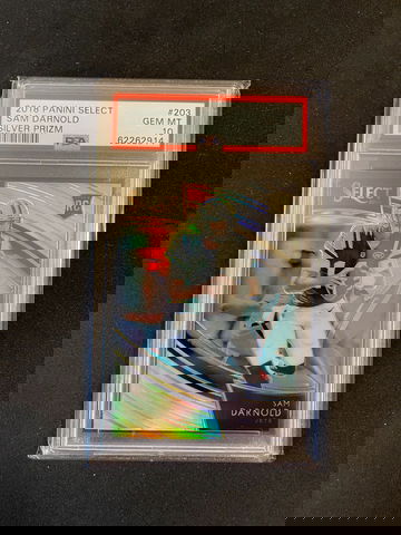 2018 Panini Select Sam Darnold Field Level Silver PSA 10