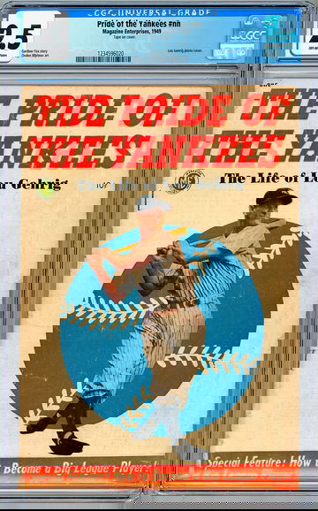 PRIDE OF THE YANKEES #NN CGC 2.5 BASEBALL LEGEND LOU GEHRIG STORY PHOTO CVR 1949