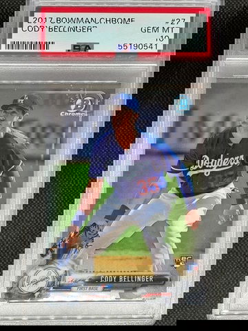 PSA 10 Cody Bellinger 2017 Bowman Chrome RC Cubs