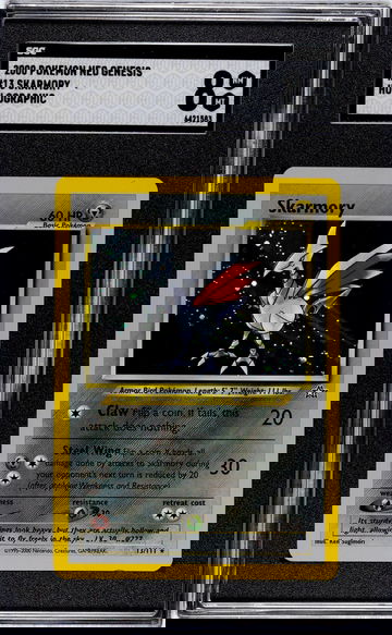 2000 Pokemon Neo Genesis #13 Skarmory Holographic SGC 8