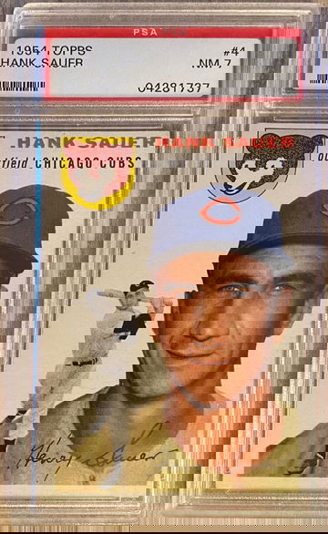 1954 Topps Hank Sauer PSA 7 #4