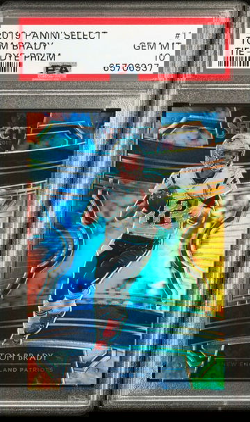 2019 PANINI SELECT TOM BRADY TIE-SYE PRIZM /25