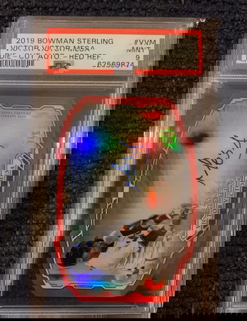 2019 Bowman Sterling Red Die Cut Victor Victor Mesa Auto #1/5