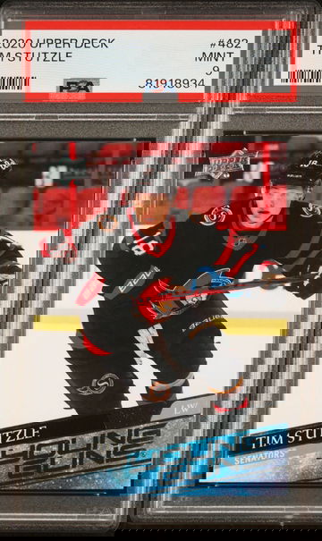 2020 Upper Deck Series 2 Young Guns Tim Stutzle #482 RC PSA 9