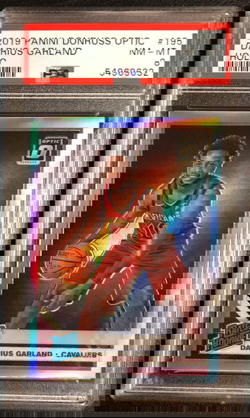 2019 Darius Garland Donruss Optic Holo #195 PSA 8 Cleveland Cavaliers RC Rookie Card