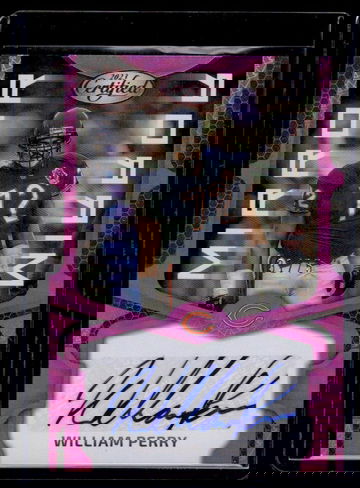 2023 Cerftifed William Perry Mirror Signatures Pink #d /75