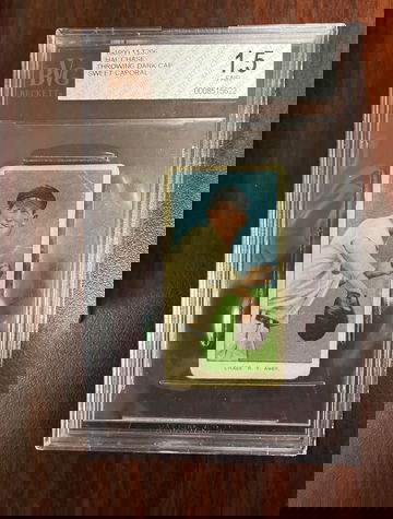 T206 Hal CHase THrowing Dark Cap BVG 1.5 Sweet Cap 350/460