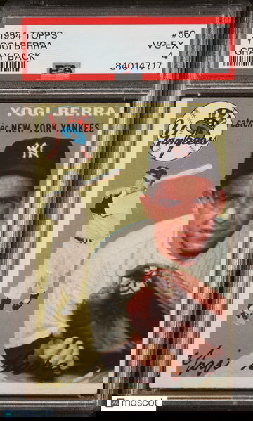 1954 Topps Baseball Yogi Berra #50 PSA 4 Gray Back RARE!