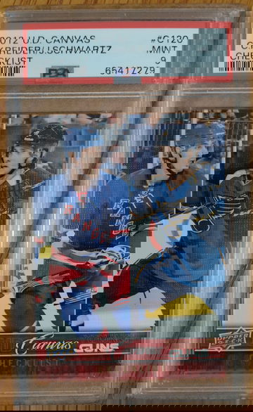 2012-13 Upper Deck Canvas Young Guns C120 Schwartz/Kreider PSA 9