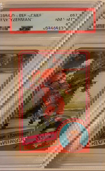 1984 O-Pee-Chee OPC Steve Yzerman Rookie RC PSA 8 NM-MT