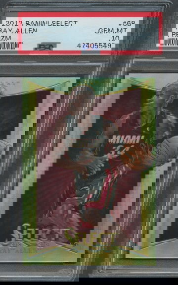 2012 Panini Select Silver Prizm Ray Allen #68 PSA 10 GEM MT