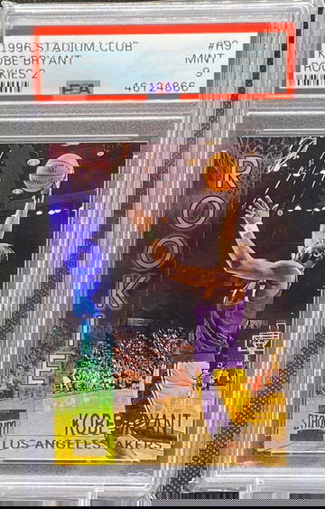 1996 Stadium Club Kobe Bryant Rookie PSA 9 Rookies 2 #R9