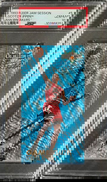 1993 Fleer Jam Session Game Breakers #5 Scottie Pippen PSA 10 GEM MINT Pop 10