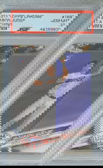 2017 Topps Chrome Aaron Judge RC PSA 10