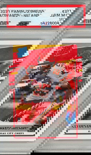 Clyde Edwards-Helaire 2020 Panini Donruss #321 PSA 10 Gem Mint Rookie RC! 6004