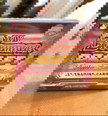 2019 Bowman Draft Sapphire Edition box