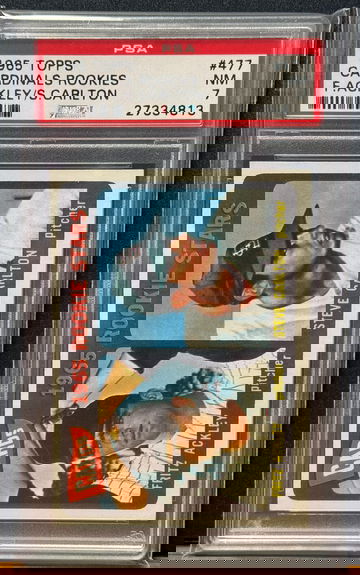 1965 Topps Cardinals Rookies Steve Carlton ROOKIE CARD RC #477 PSA 7 NM